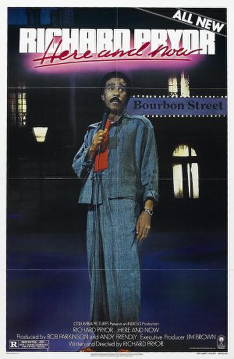 Poster art for "Richard Pryor Here and Now."