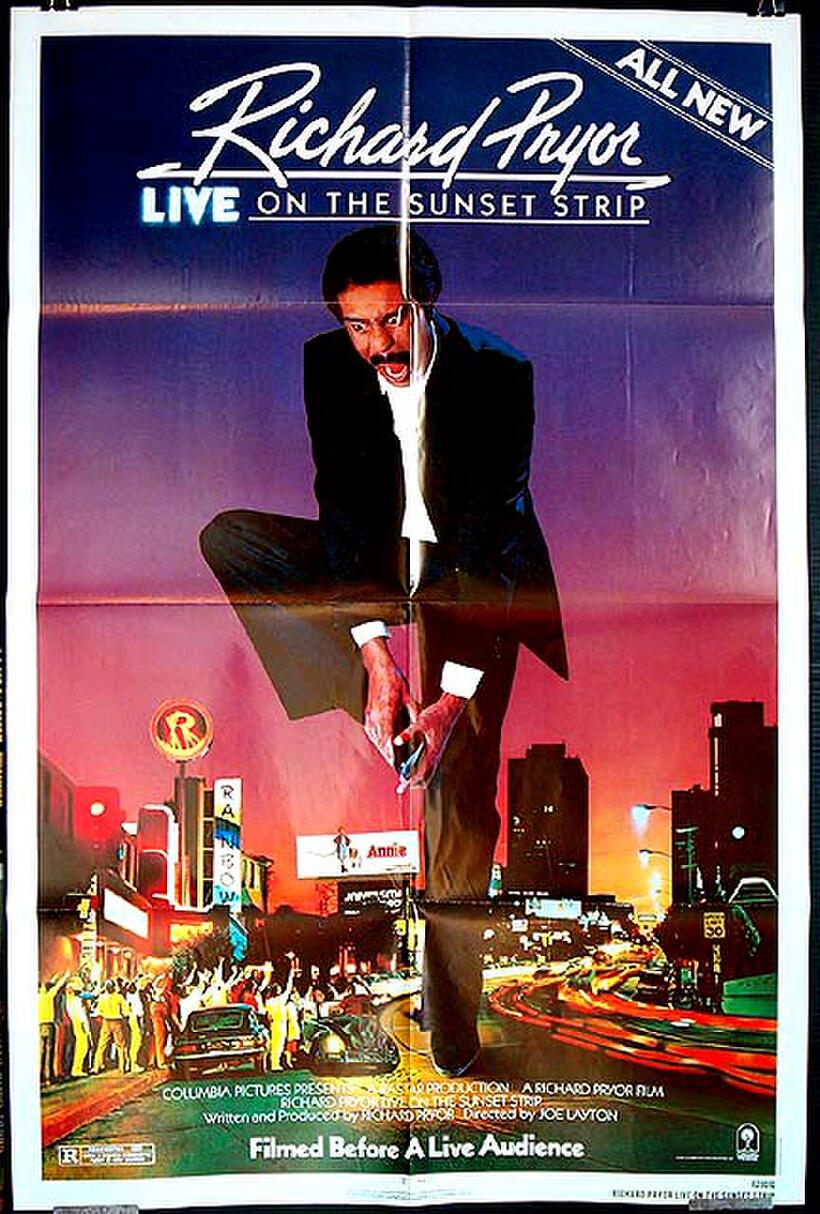 Poster art for "Richard Pryor Live on Sunset Strip."