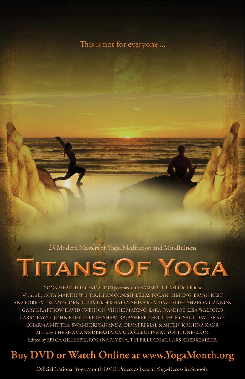 Poster art for "Titans of Yoga."
