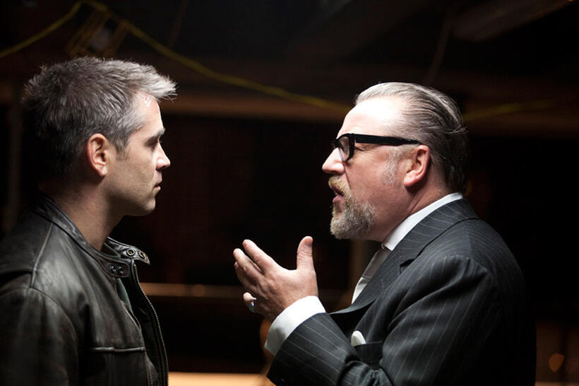 Colin Farrell as Mitchell and Ray Winstone as Gant in "London Boulevard."