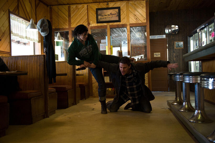 Gina Carano and Channing Tatum in "Haywire."