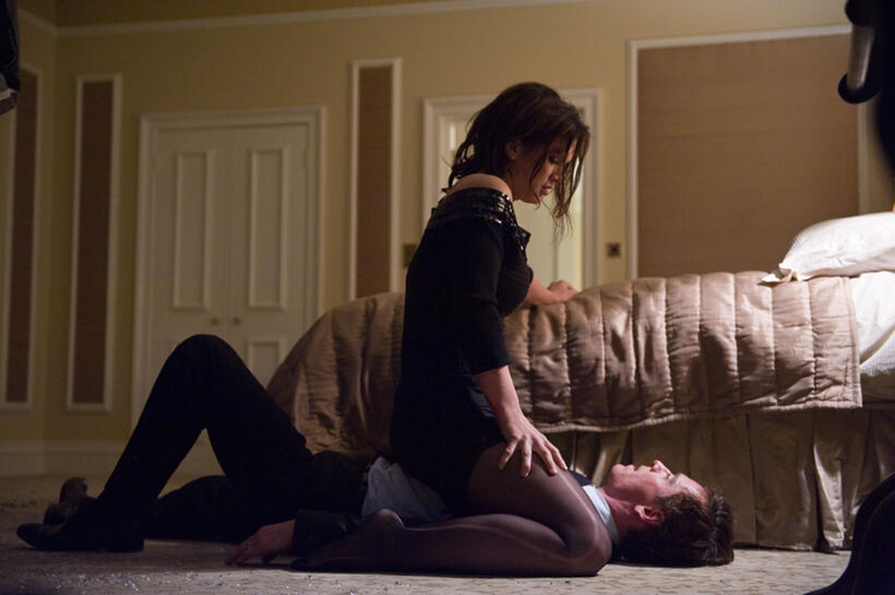 Michael Fassbender and Gina Carano in "Haywire."
