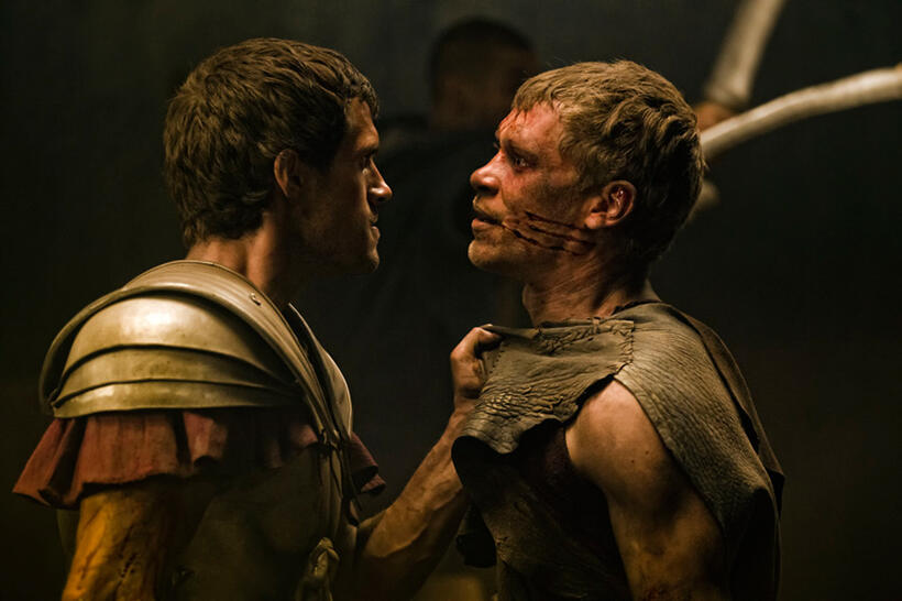Henry Cavill and Joseph Morgan in "Immortals."