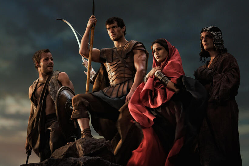 Stephen Dorff, Henry Cavill, Freida Pinto and Greg Bryk in "Immortals."