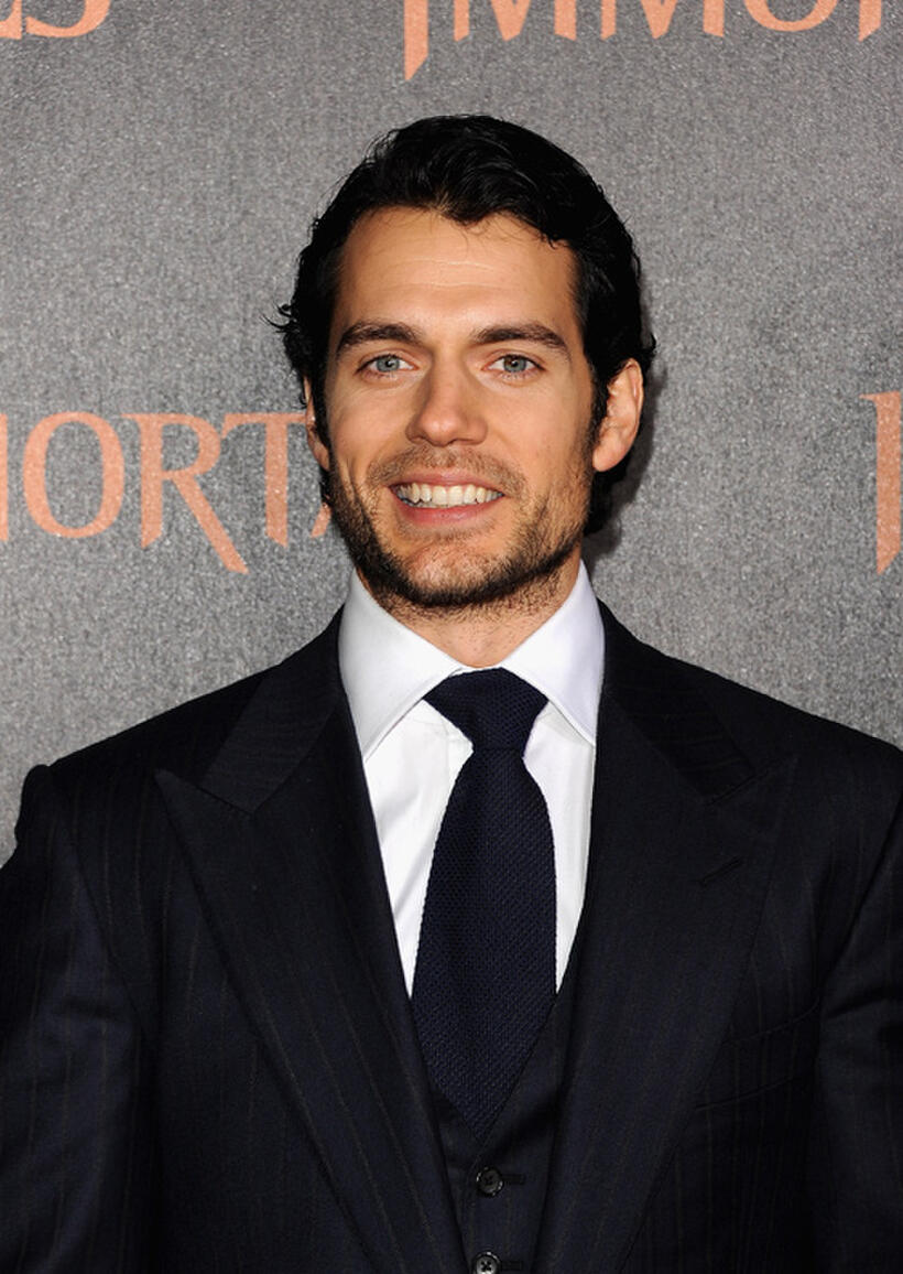 Henry Cavill at the world premiere of "Immortals" in California.