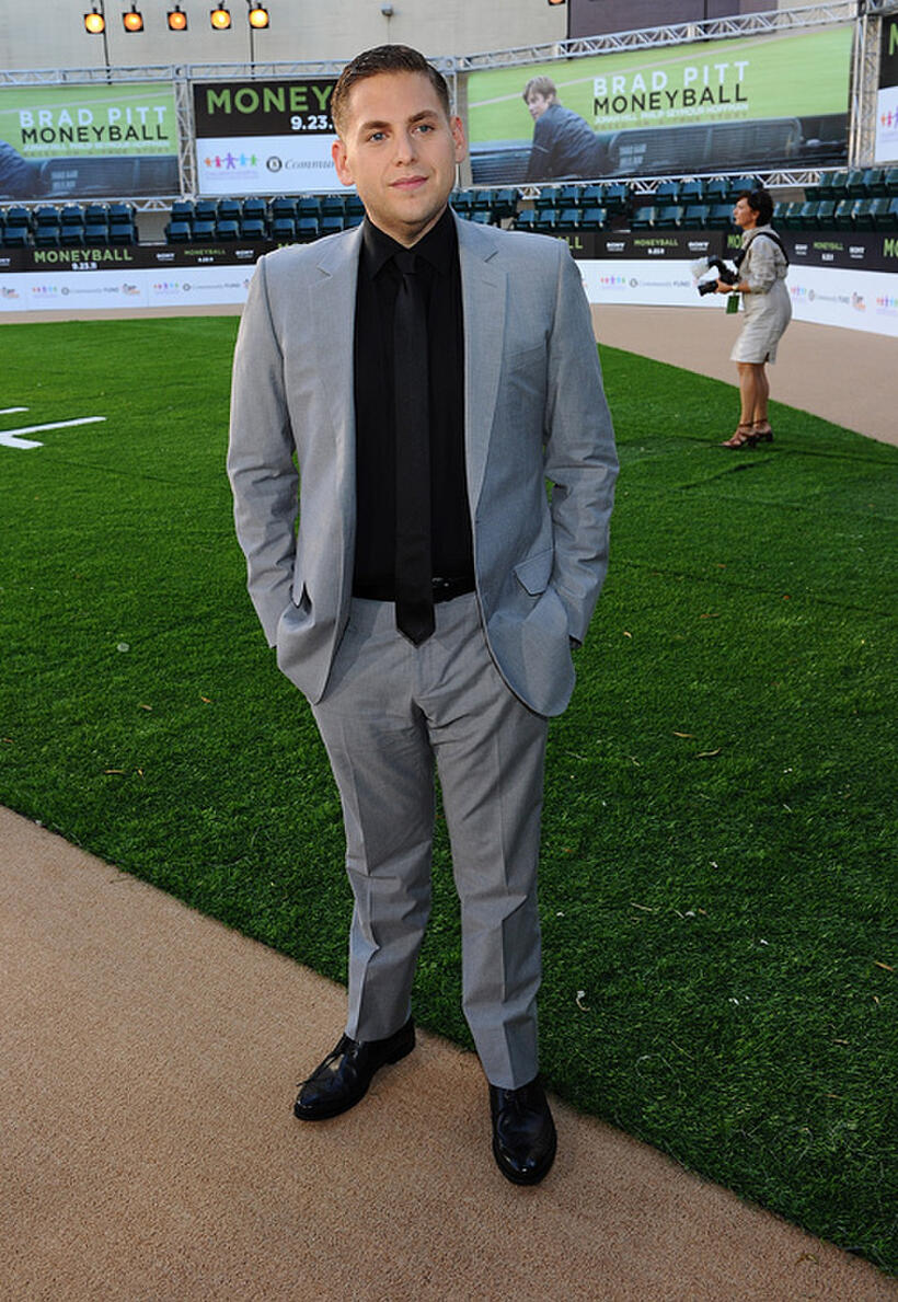 Jonah Hill at the California premiere of "Moneyball."