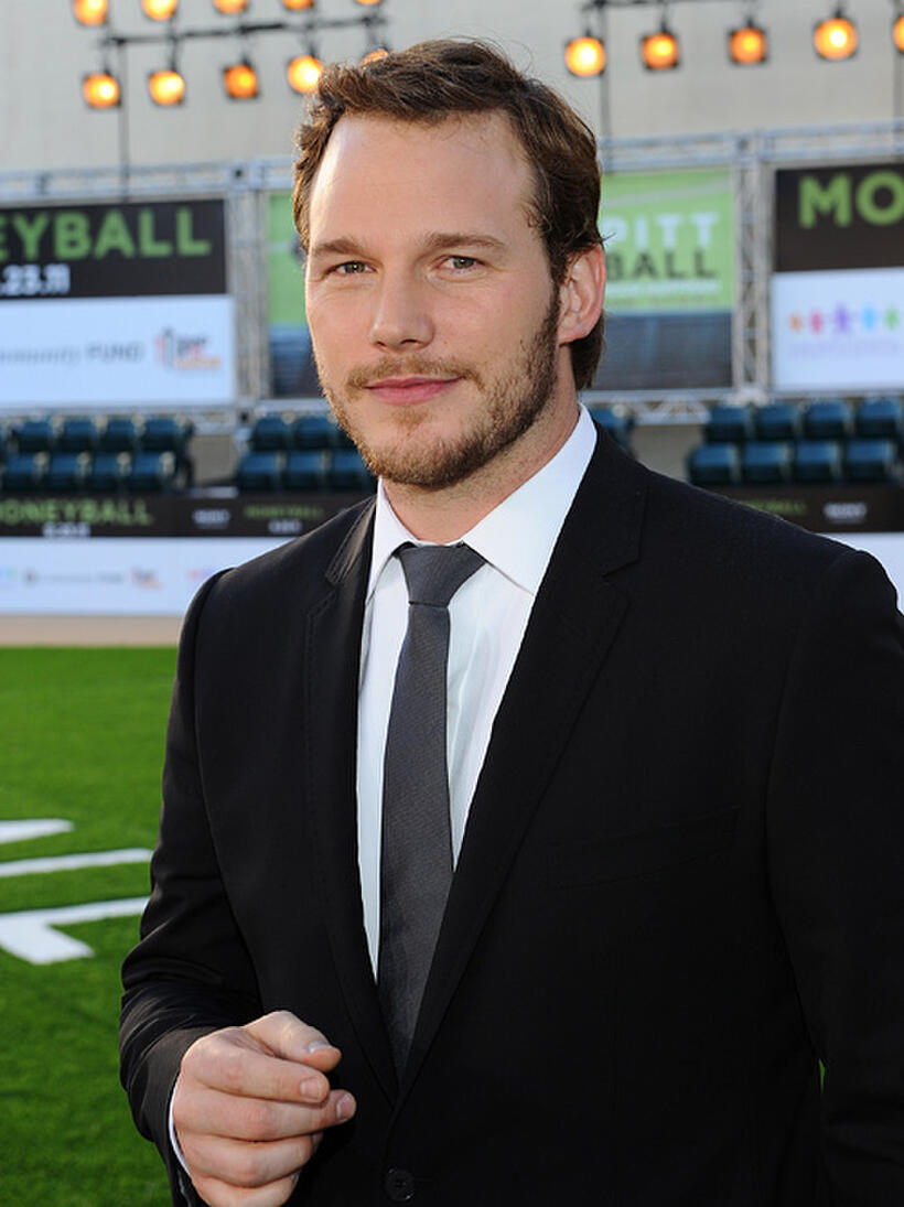 Chris Pratt at the California premiere of "Moneyball."
