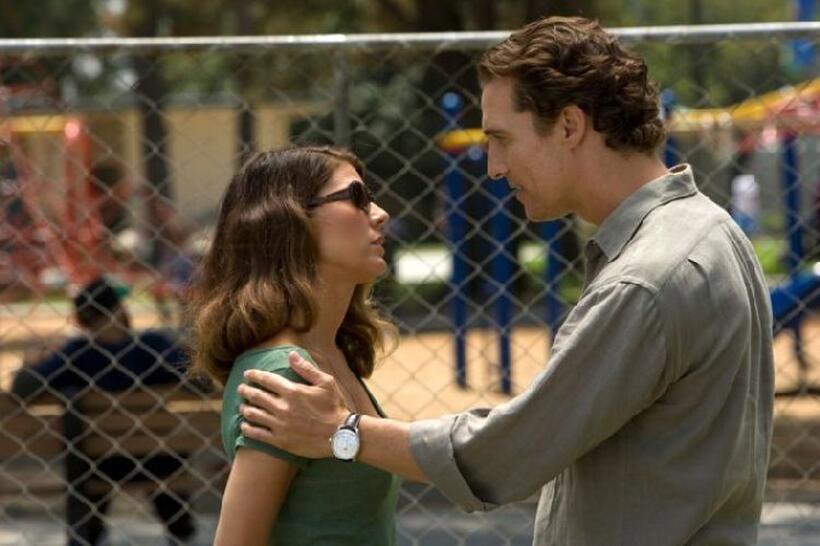 Marisa Tomei as Maggie McPherson and Matthew McConaughey as Mickey Haller in "The Lincoln Lawyer."