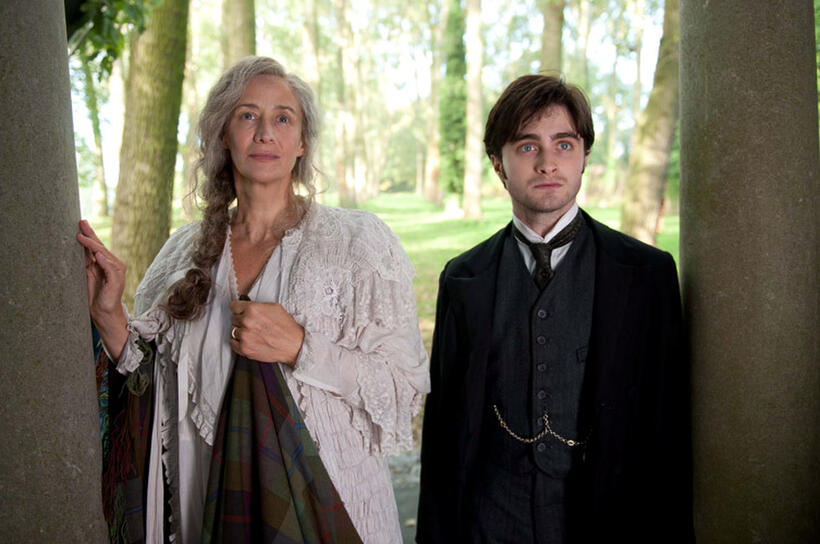 Janet McTeer and Daniel Radcliffe in "The Woman in Black."