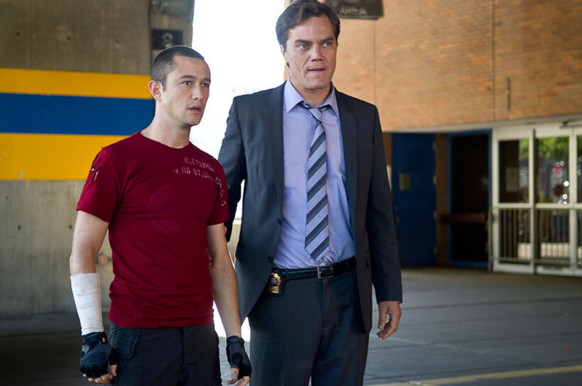 Joseph Gordon-Levitt and Michael Shannon in "Premium Rush."