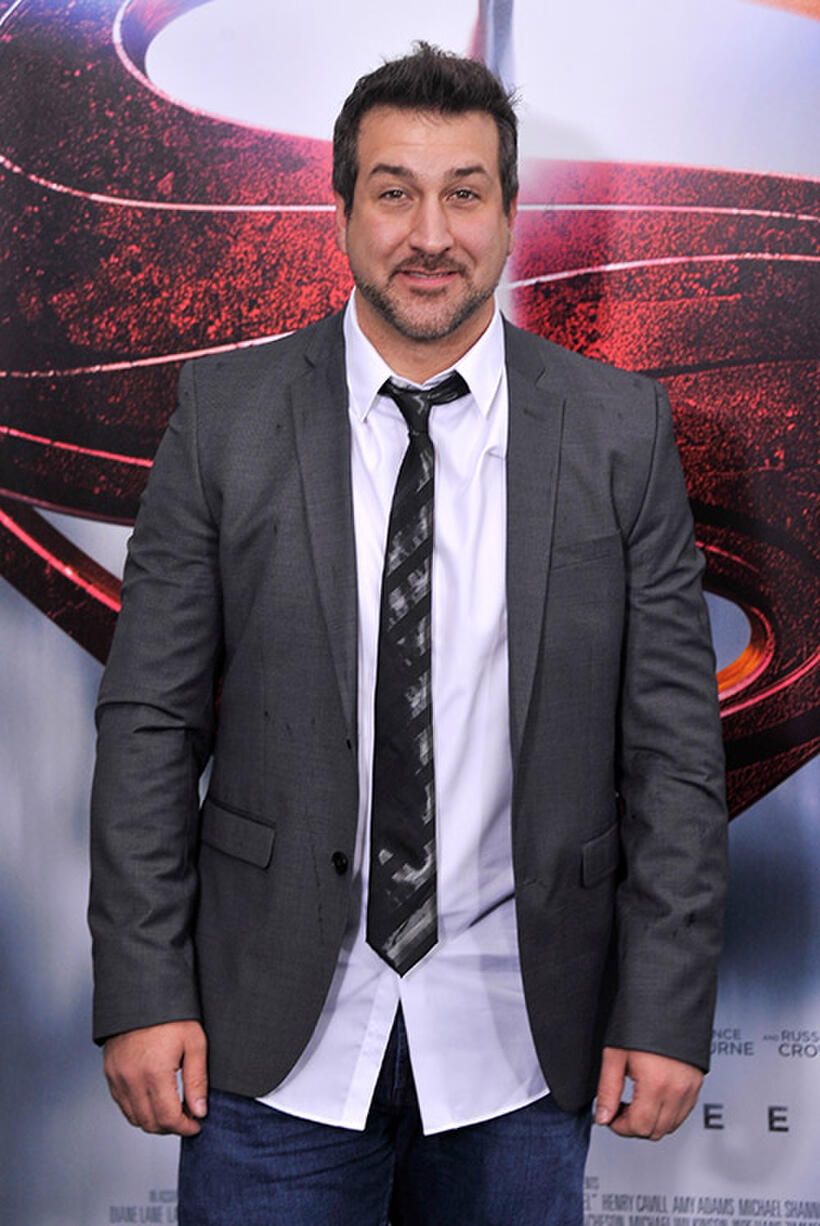 Joey Fatone at the "Man Of Steel" premiere in N.Y.