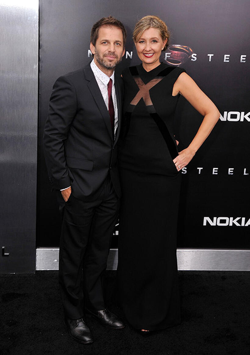 Zack Snyder and Deborah Snyder at the "Man Of Steel" premiere in N.Y.