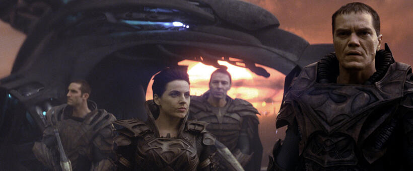 Antje Traue as Faora-Ul and Michael Shannon as General Zod in "Man of Steel."
