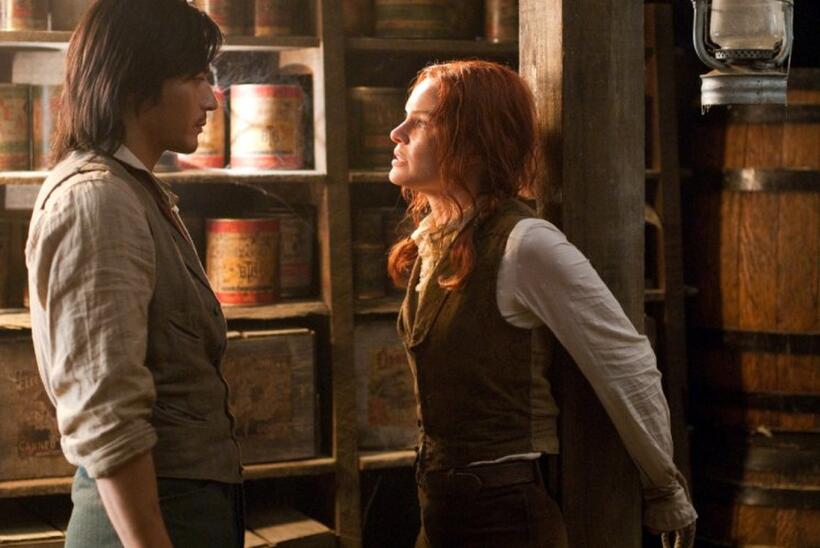 Jang Dong Gun and Kate Bosworth in "The Warrior's Way."