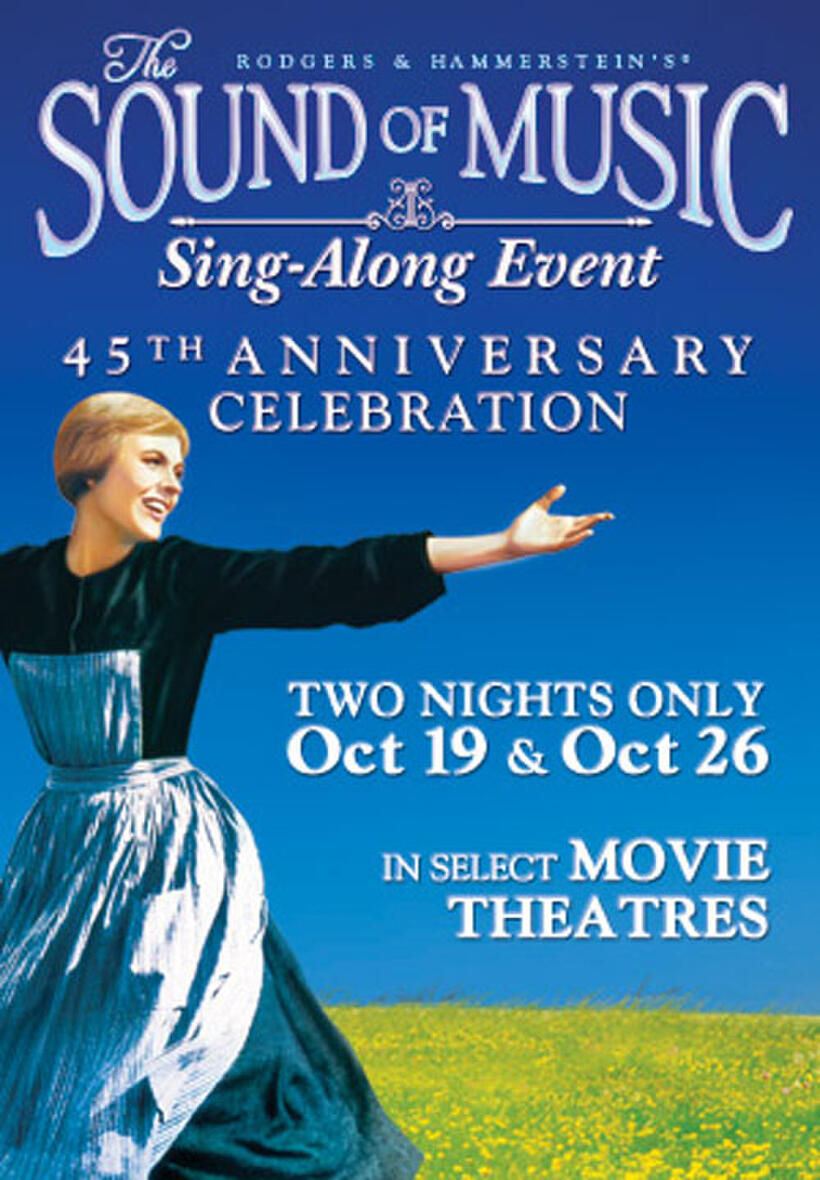 Poster art for "Sound of Music Sing-Along Event."