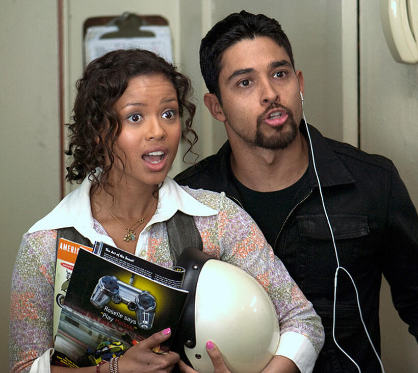 Gugu Mbatha-Raw and Wilmer Valderrama in "Larry Crowne."