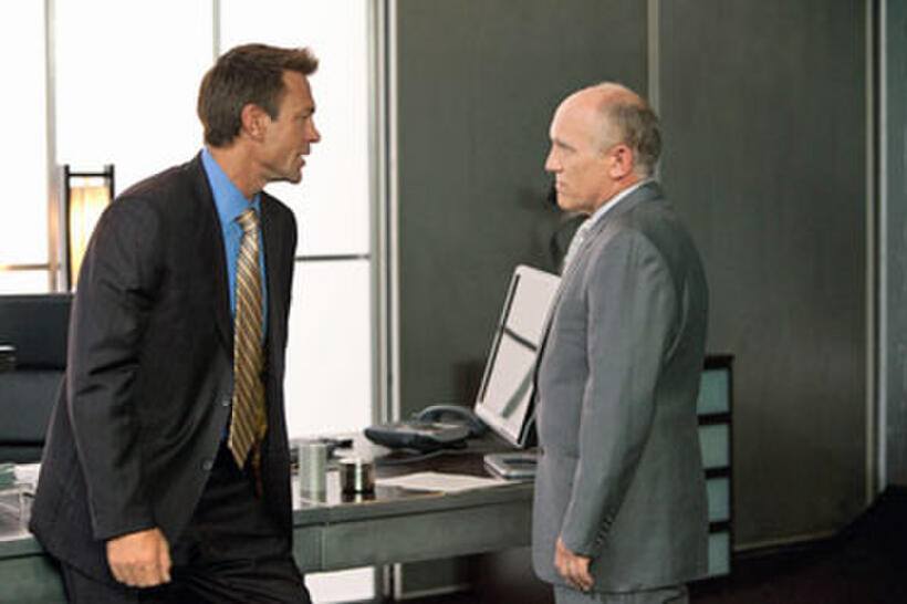 Grant Bowler as Henry Rearden and Armin Shimerman as Dr. Potter in "Atlas Shrugged."