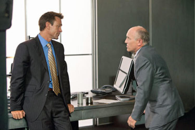 Grant Bowler as Henry Rearden and Armin Shimerman as Dr. Potter in "Atlas Shrugged."