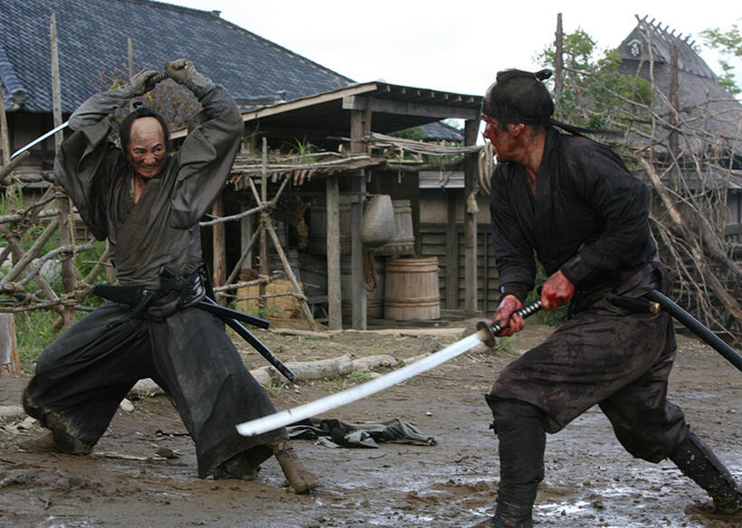 Masachika Ichimura and Koji Yakusho in "13 Assassins."