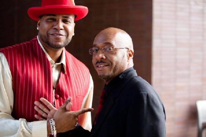 E. Raymond Brown and Vincent Ward in "GhettoPhysics: Will the Real Pimps and Hos Please Stand Up?"