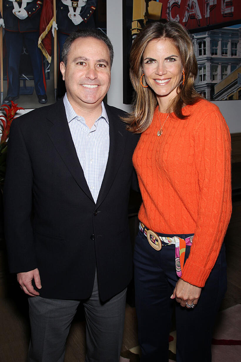 President of The Walt Disney Studios Alan Bergman and News Anchor Natalie Morales at the New York premiere of "African Cats."