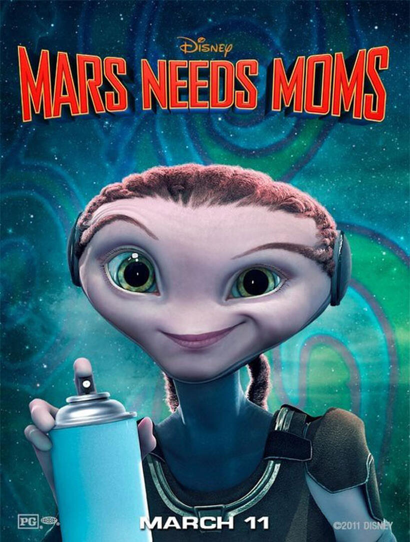 Character poster art for "Mars Needs Moms 3D."