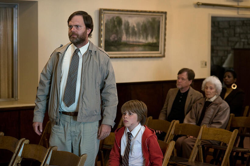 Rainn Wilson and Devin Brochu in "Hesher."
