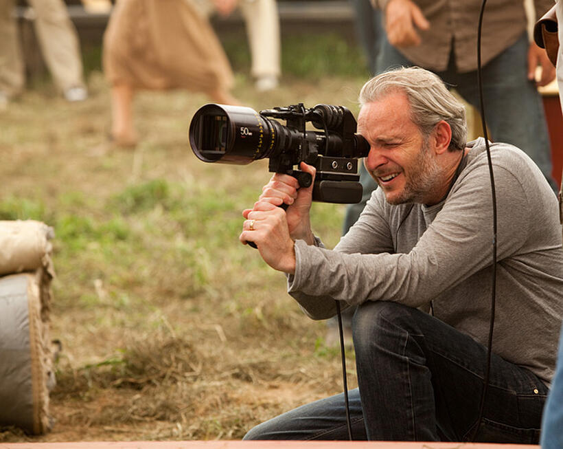 Director Francis Lawrence on the set of "Water for Elephants."
