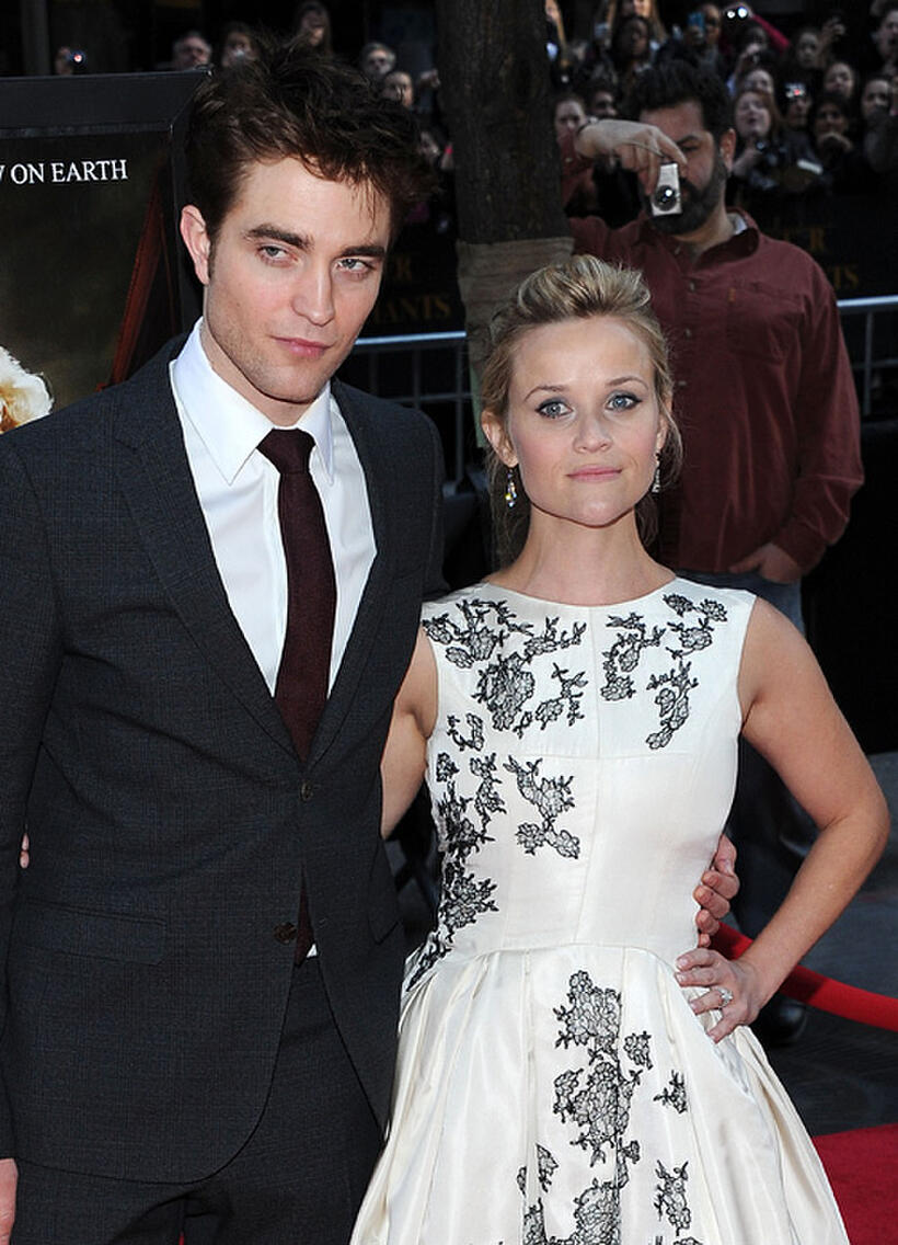 Robert Pattinson and Reese Witherspoon at the New York premiere of "Water for Elephants."