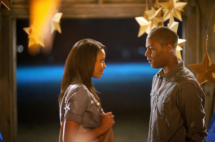 Kylie Bunbury and De'Vaughn Nixon in "Prom."