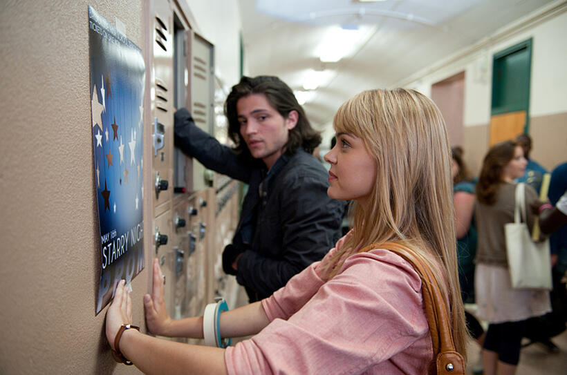 Thomas McDonell and Aimee Teegarden in "Prom."
