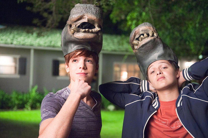 Cameron Monaghan and Nolan Sotillo in "Prom."