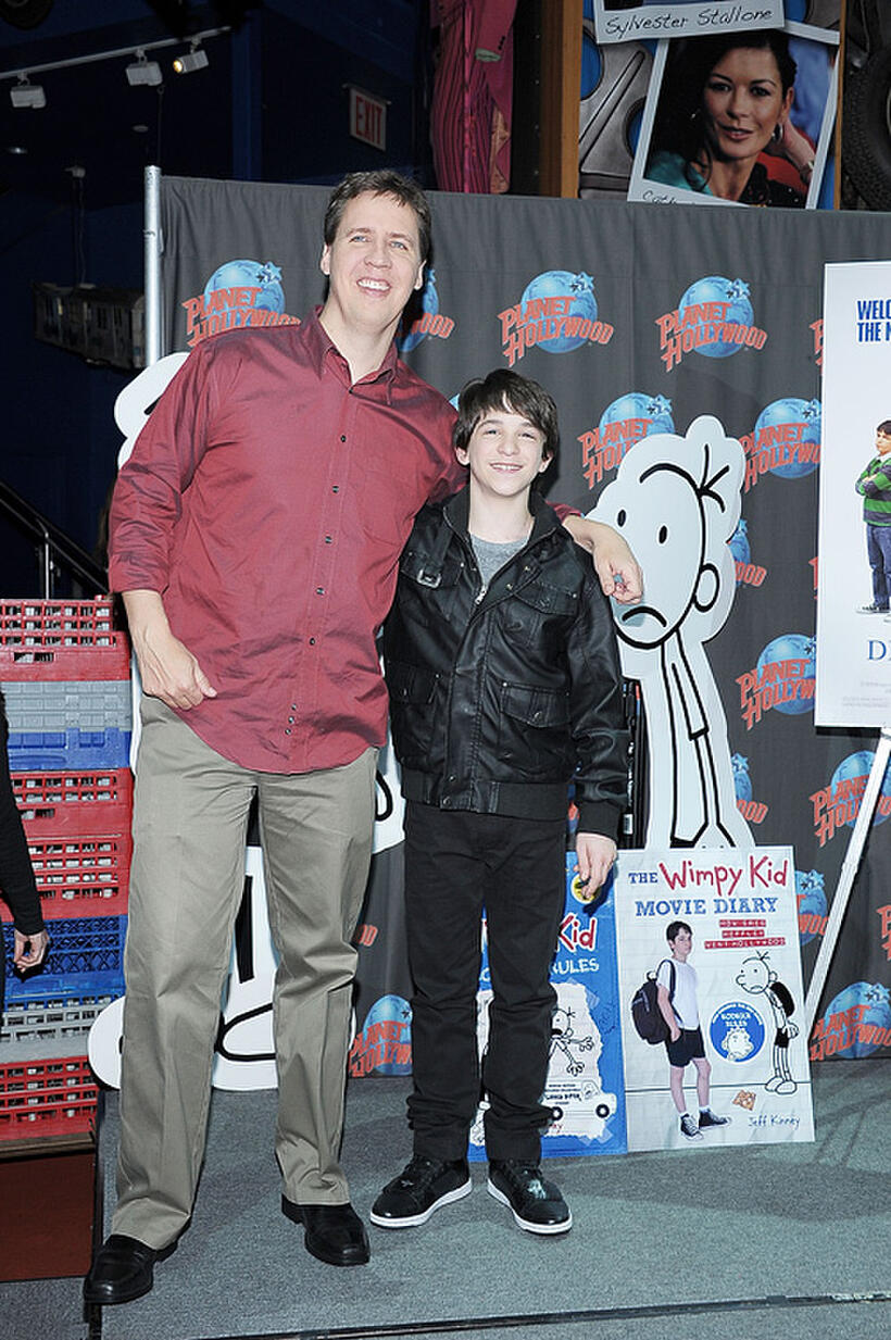 Executive Producer, Book Author Jeff Kinney and Zachary Gordon at the New York premiere of "Diary of a Wimpy Kid: Rodrick Rules."