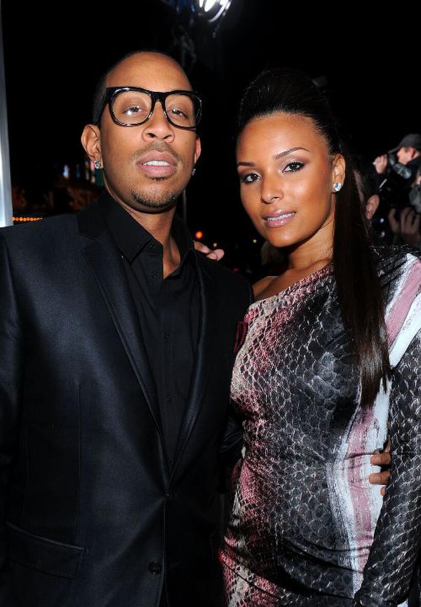 Chris "Ludacris" Bridges and Guest at the California premiere of "No Strings Attached."