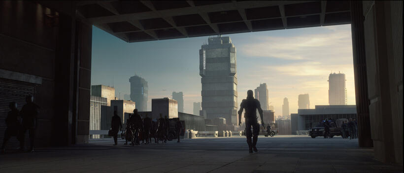 Karl Urban in "Dredd."