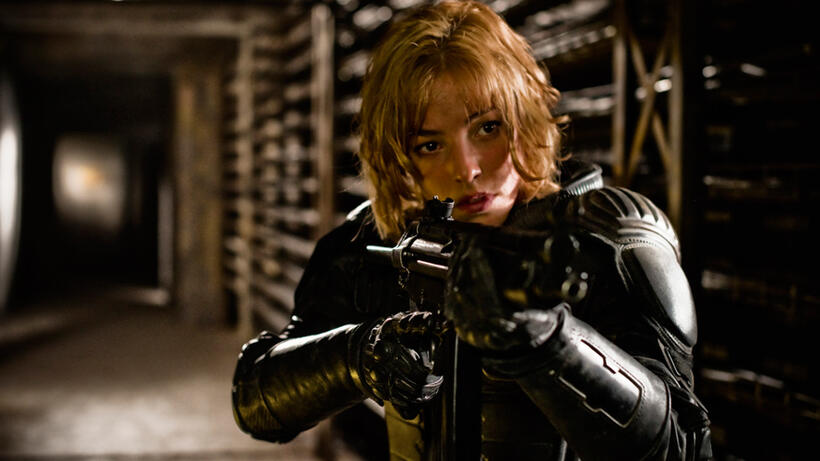 Olivia Thirlby as Anderson in "Dredd."