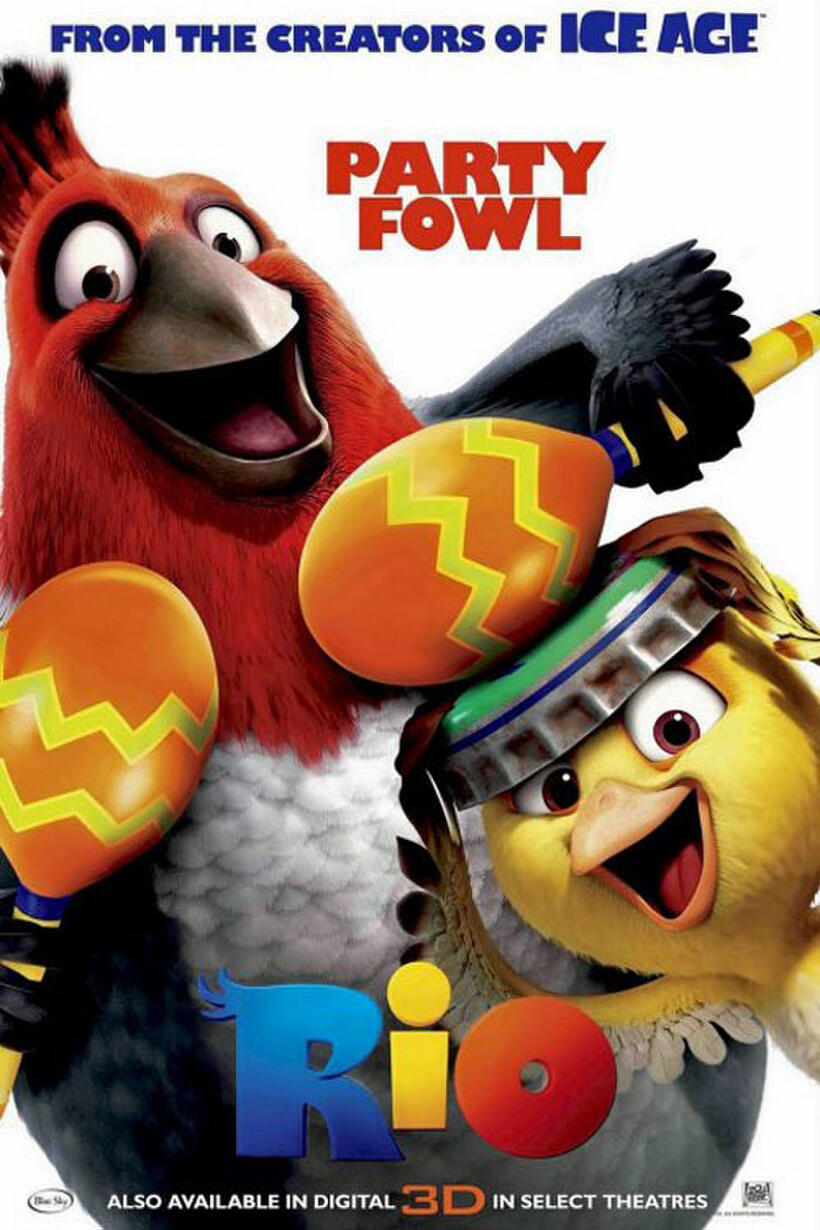 Character poster art for "Rio 3D"