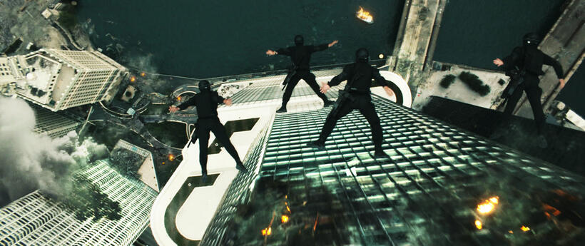 A scene from "Transformers :Dark of the Moon 3D."
