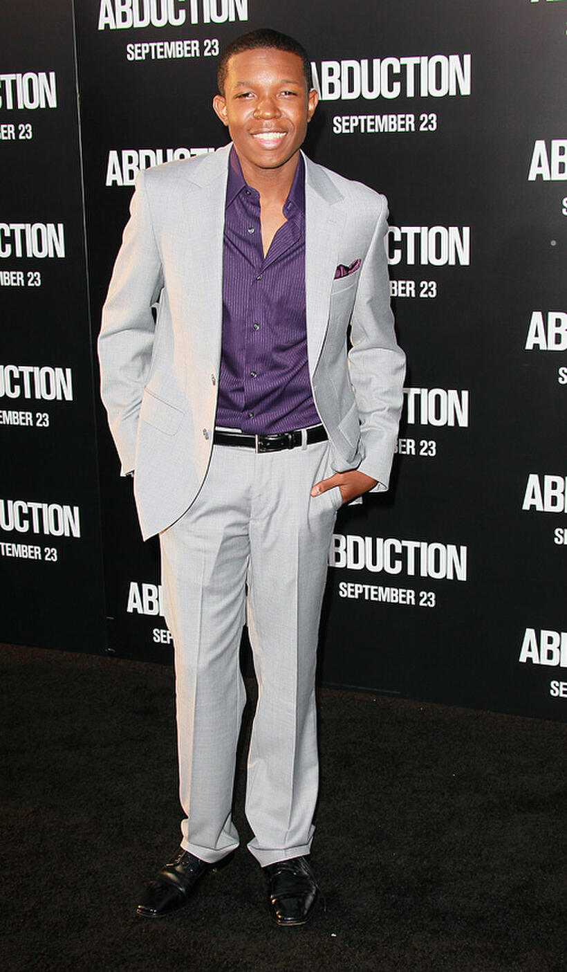 Denzel Whitaker at the California premiere of "Abduction."