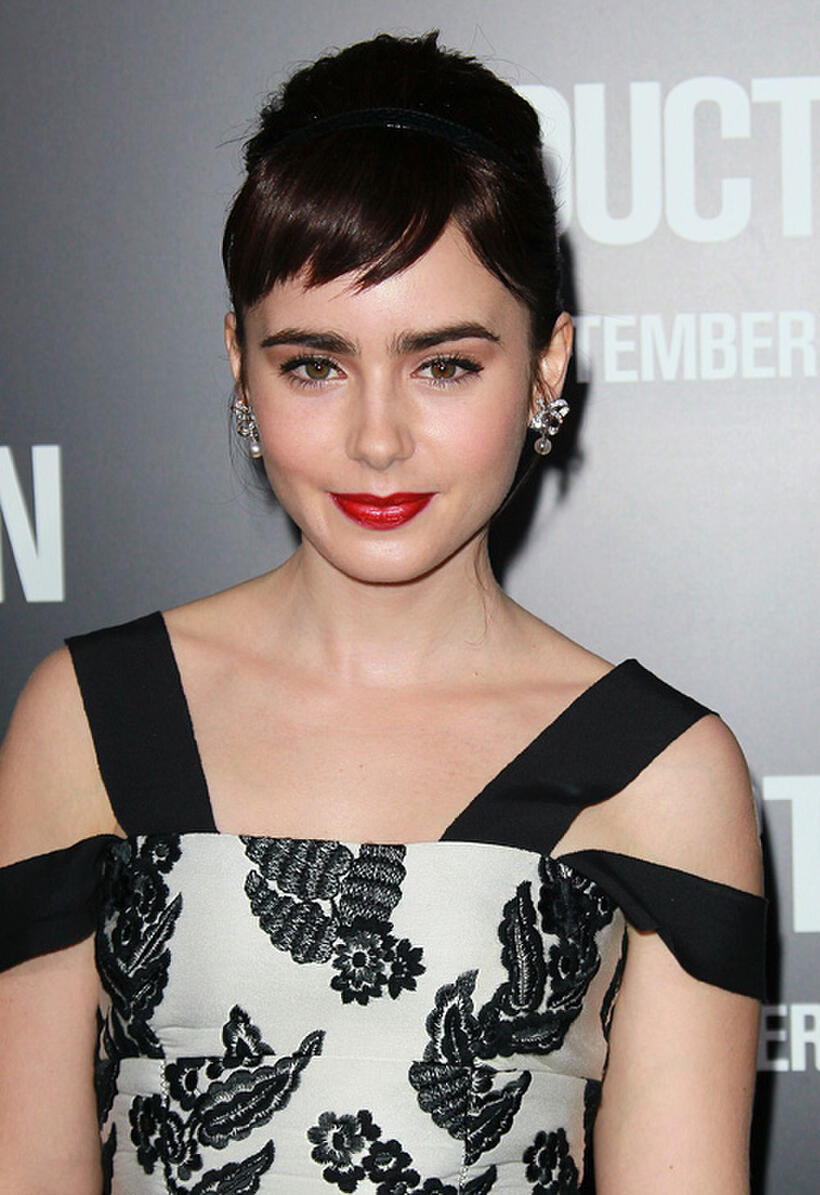 Lily Collins at the California premiere of "Abduction."