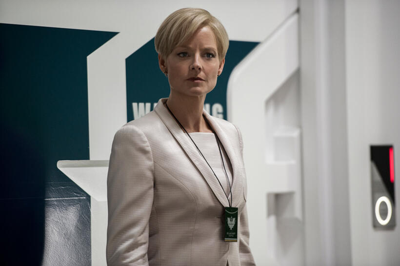 Jodie Foster as Secretary Delacourt in "Elysium."