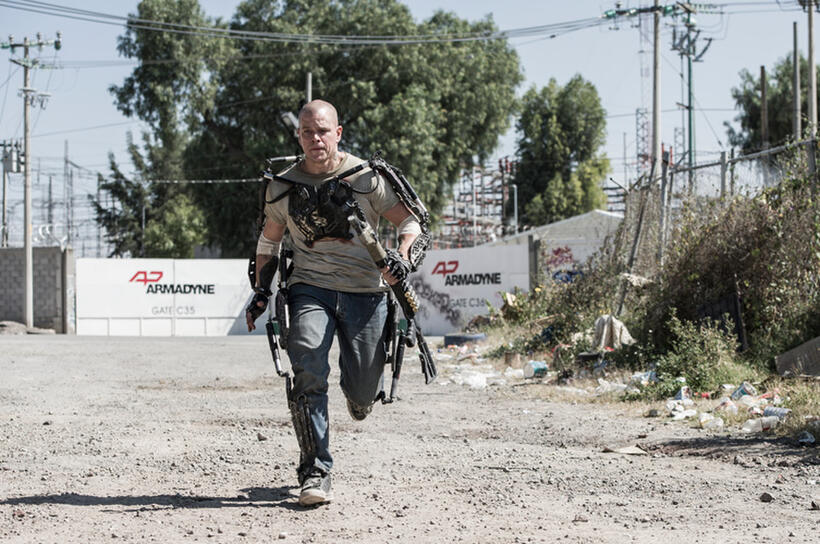 Matt Damon as Max Da Costa in "Elysium."