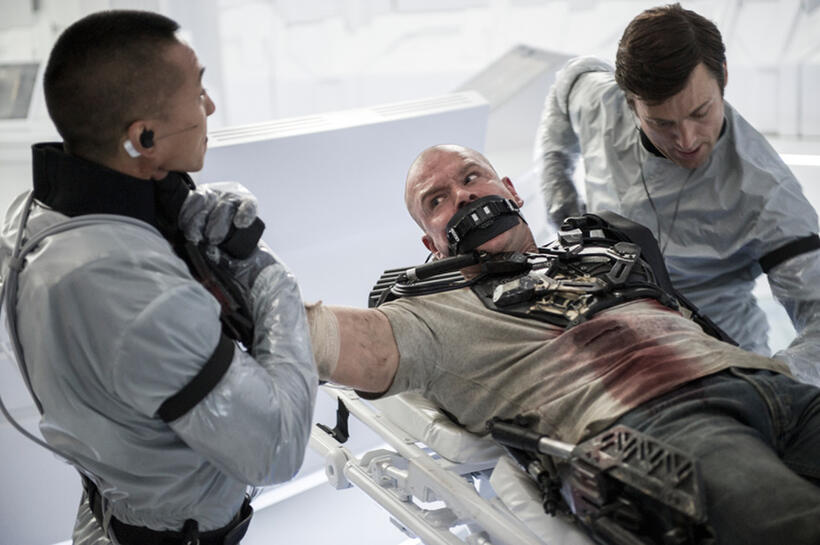 Matt Damon as Max Da Costa in "Elysium."