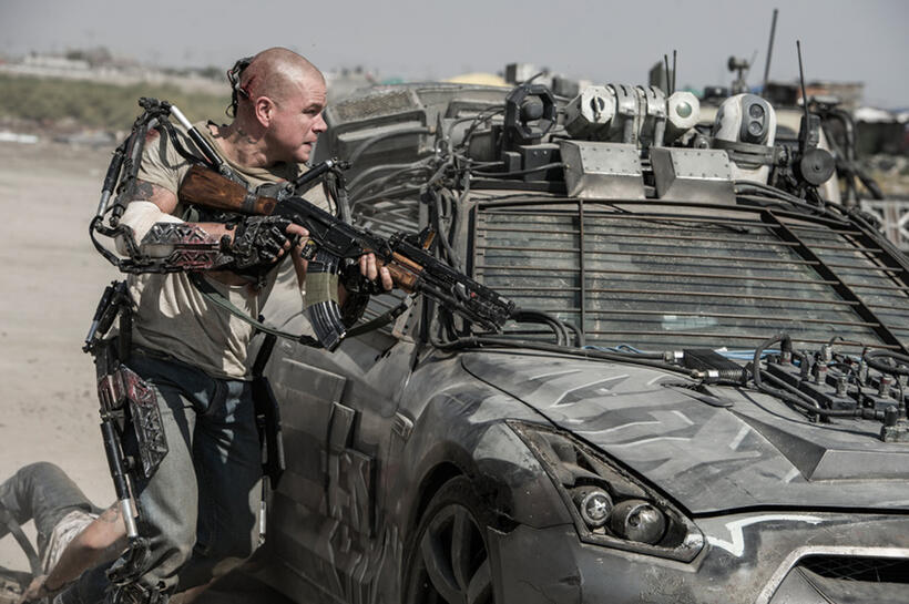 Matt Damon as Max Da Costa in "Elysium."