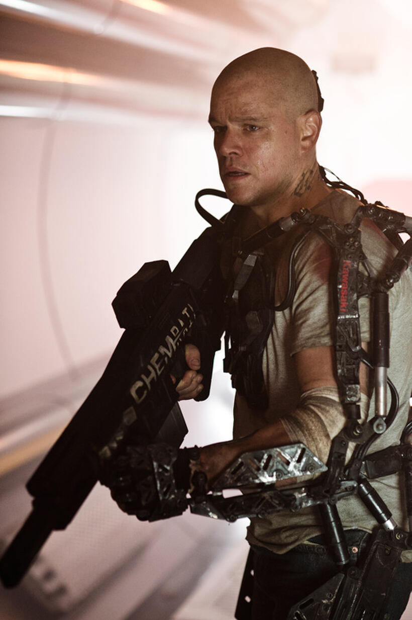 Matt Damon as Max Da Costa in "Elysium."