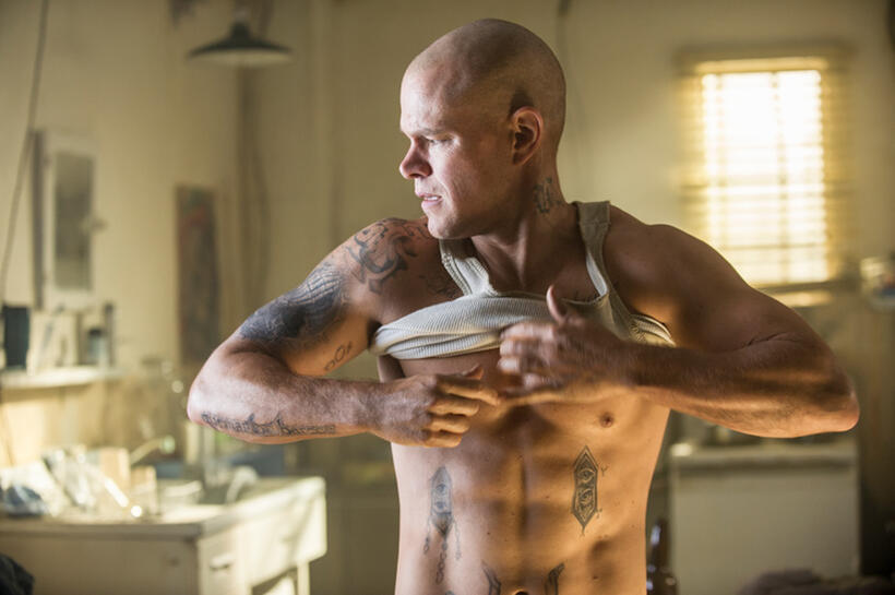 Matt Damon as Max Da Costa in "Elysium."