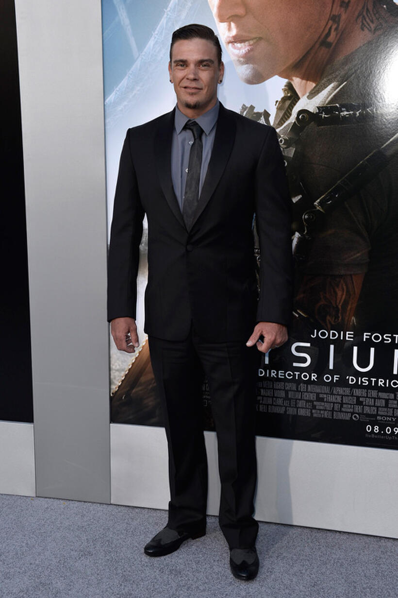 Brandon Auret at the California premiere of "Elysium."