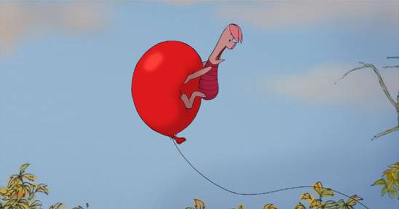 Piglet in "Winnie the Pooh."