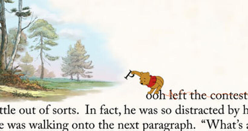 A scene from "Winnie the Pooh."