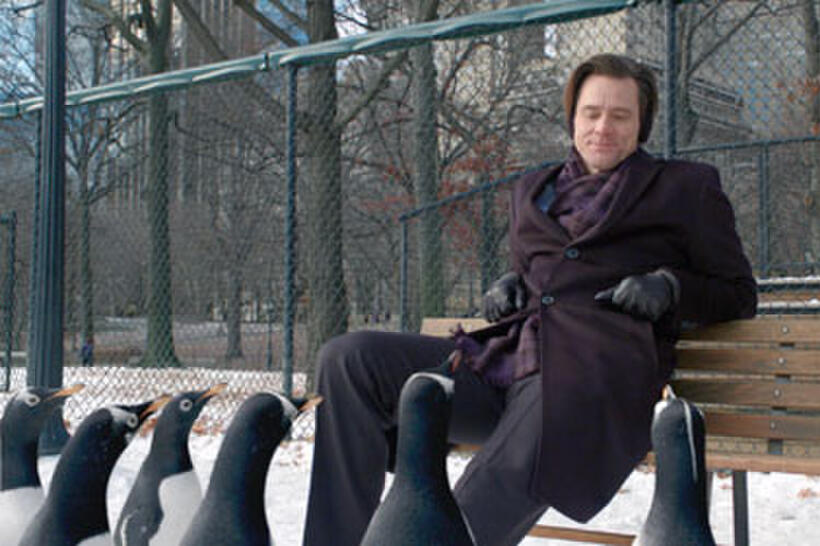 Jim Carrey as Tom Popper in "Mr. Popper's Penguins."